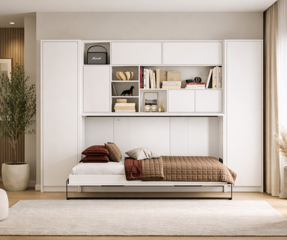 Lit armoire escamotable horizontal LAGO 2 Kamazza