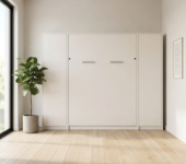 armoire lit nova en postion fermée avec rangement KAMAZZA