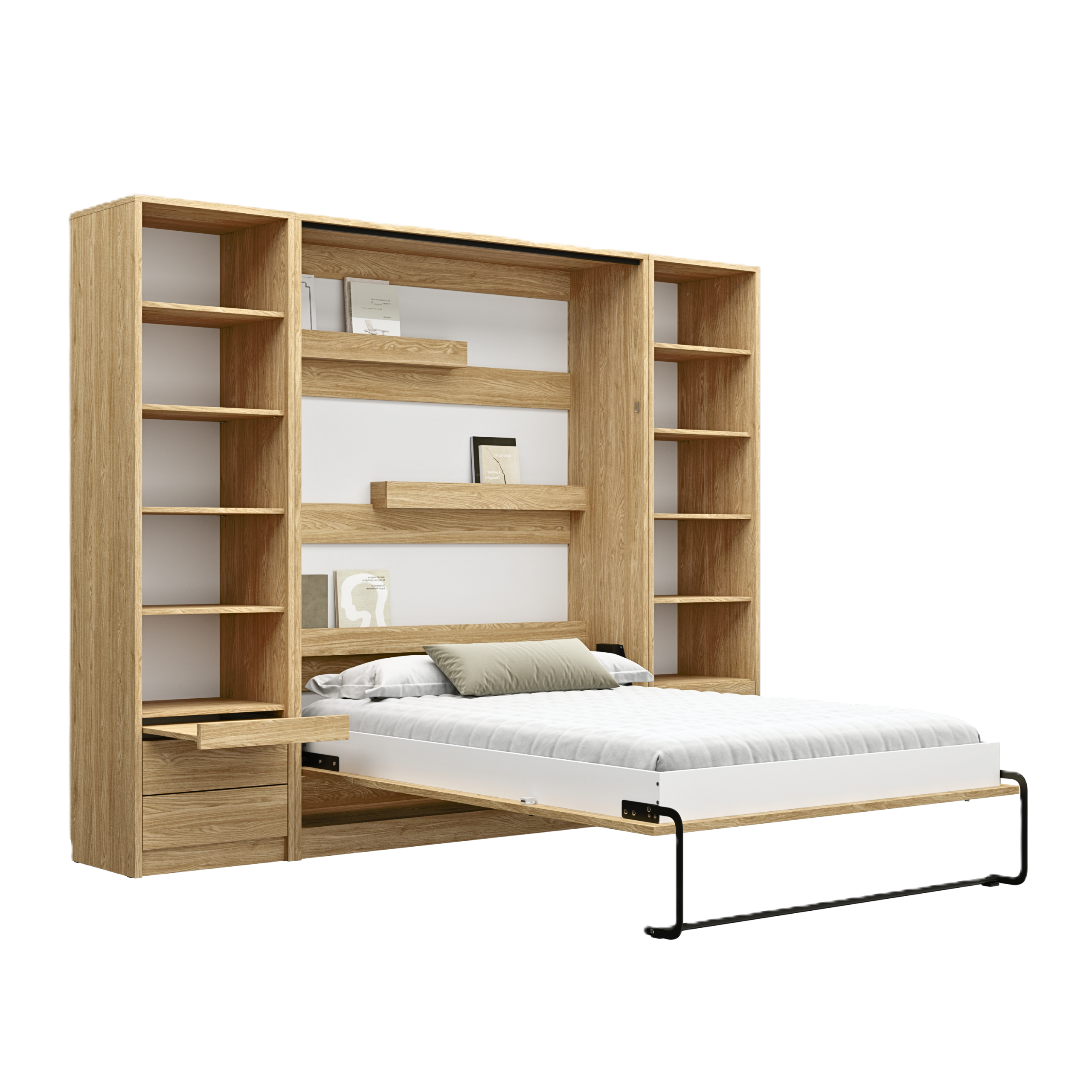 Lit escamotable; meubles gain de place