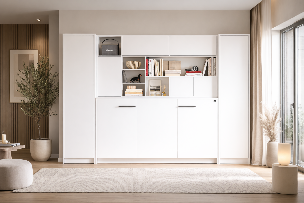 Lit armoire escamotable LAGO fermé Kamazza