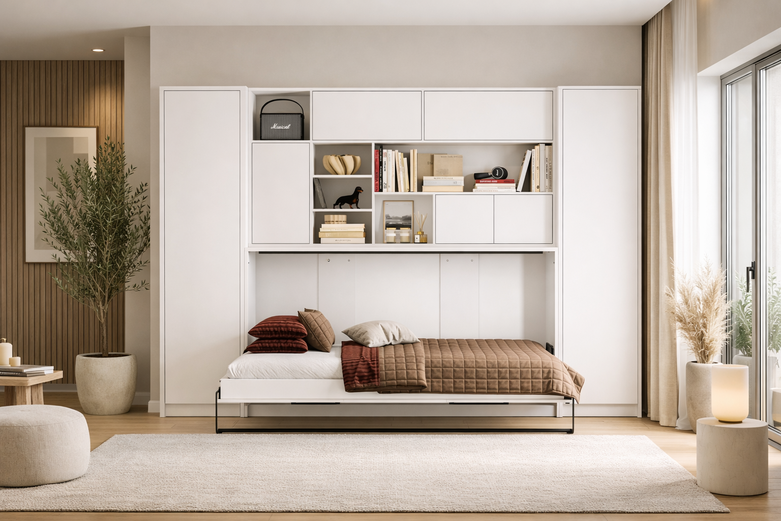 Lit armoire escamotable horizontal LAGO kamazza