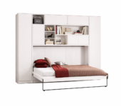 Lit armoire escamotable horizontal ouvert lago KAMAZZA