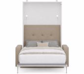 Lit escamotable avec canapé authomatique haut de gamme beige et blanc