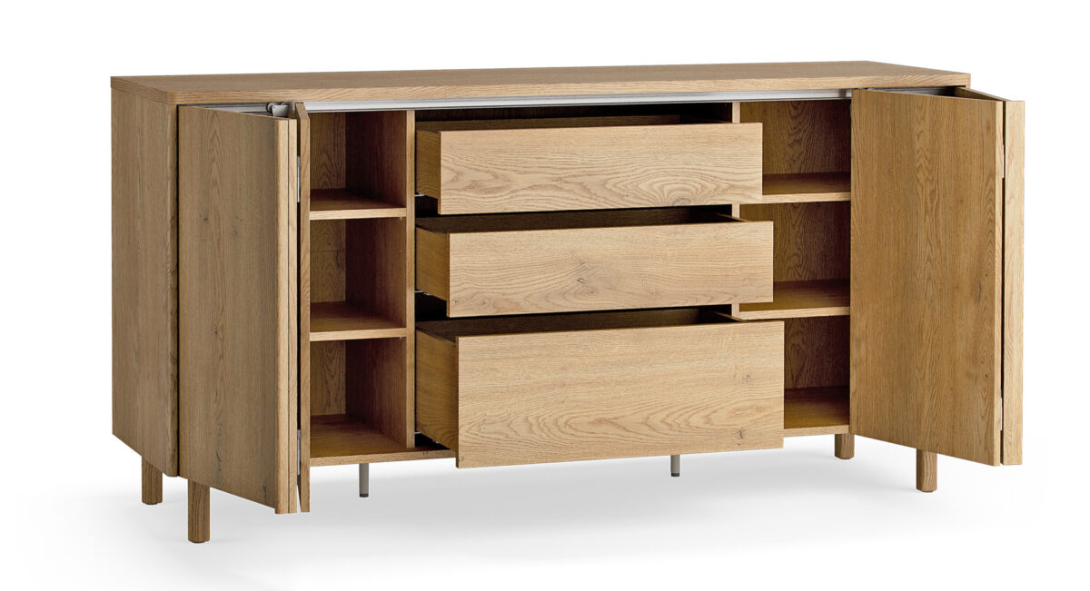 4024241 – Sideboard with drawers with lightning Well oak