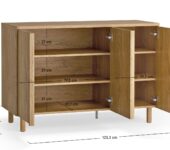 Dimensions du buffet 3 portes JADE