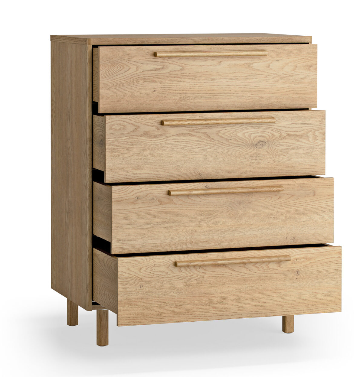 4024244 – Dresser 4 drawers Well oak – 2 