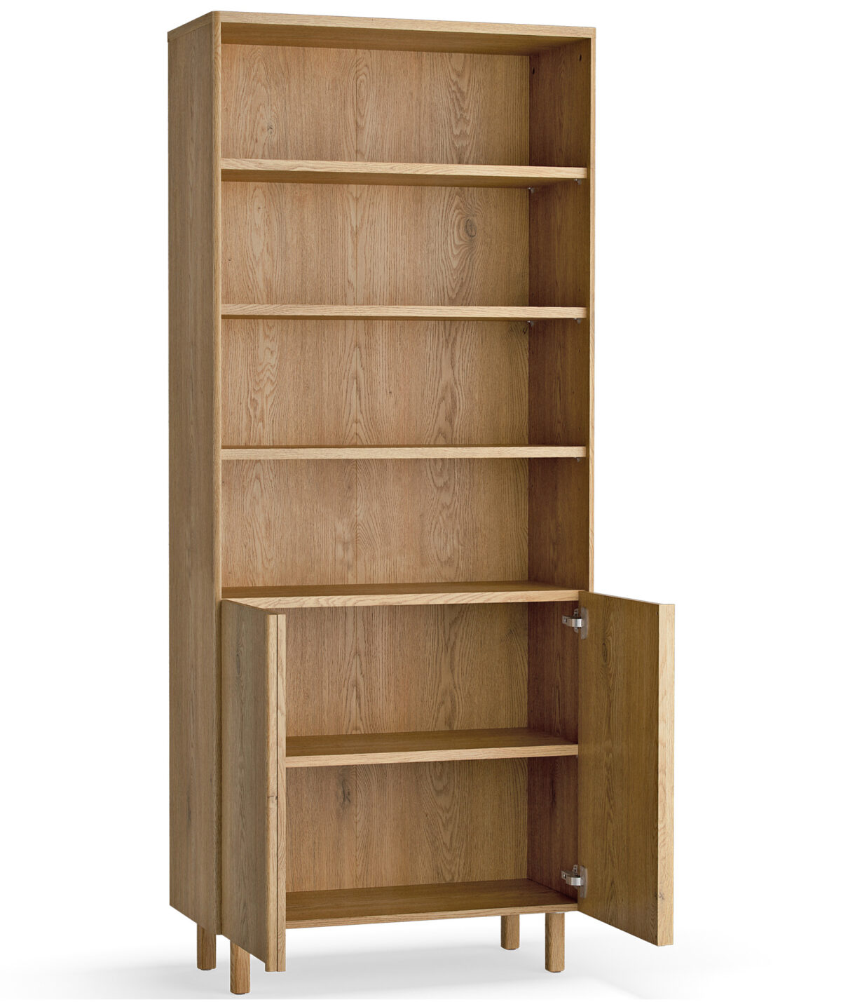 4024248 – Bookcase wide Well oak – 2