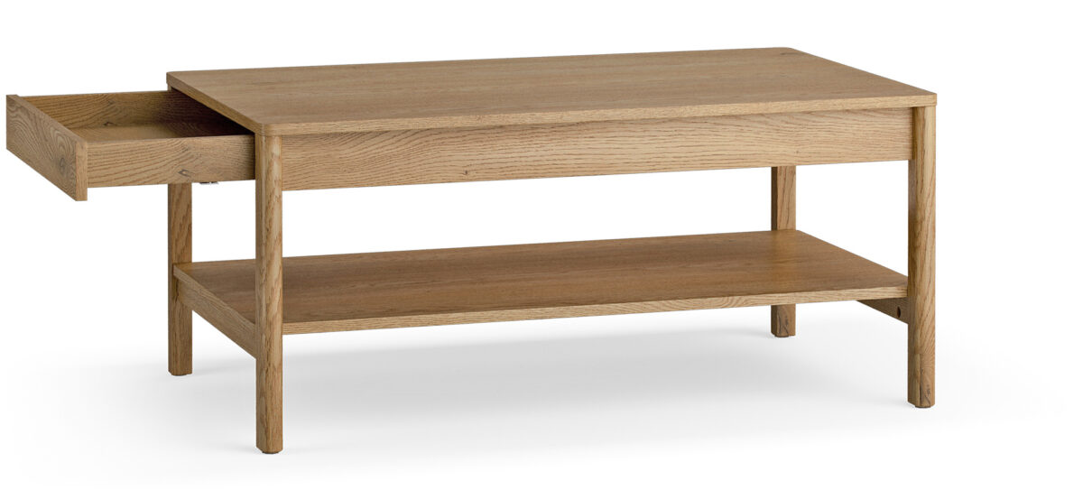 4024262 – Coffee table rectangular with drawer Well oak – 2 