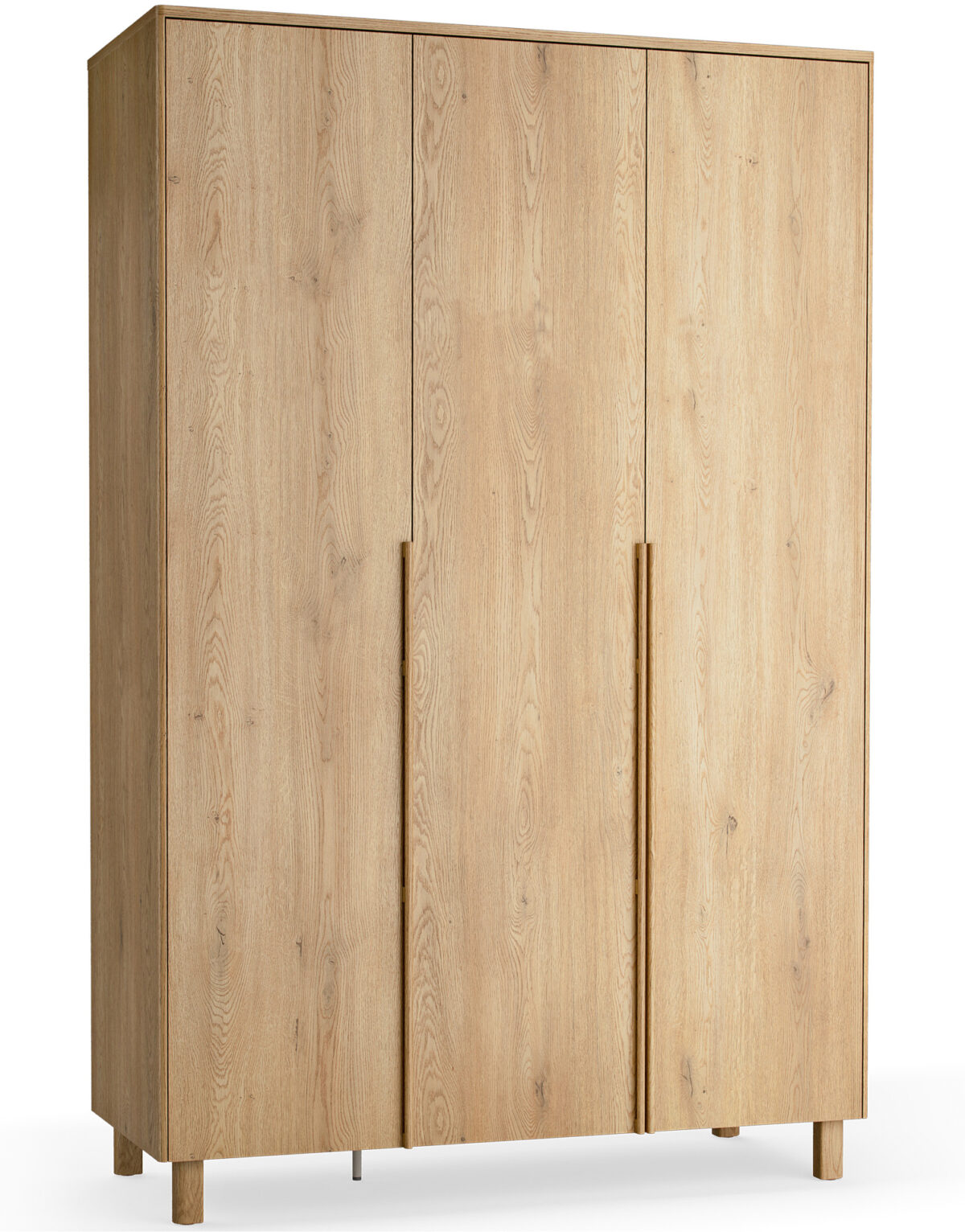 5021344 – Wardrobe 3-door with full front on legs, with lighting, Well oak – 1