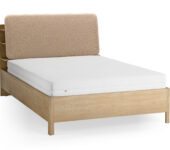 5021359 – Bed with shelves with lifted frame 140×200 Well oak_taupe 
