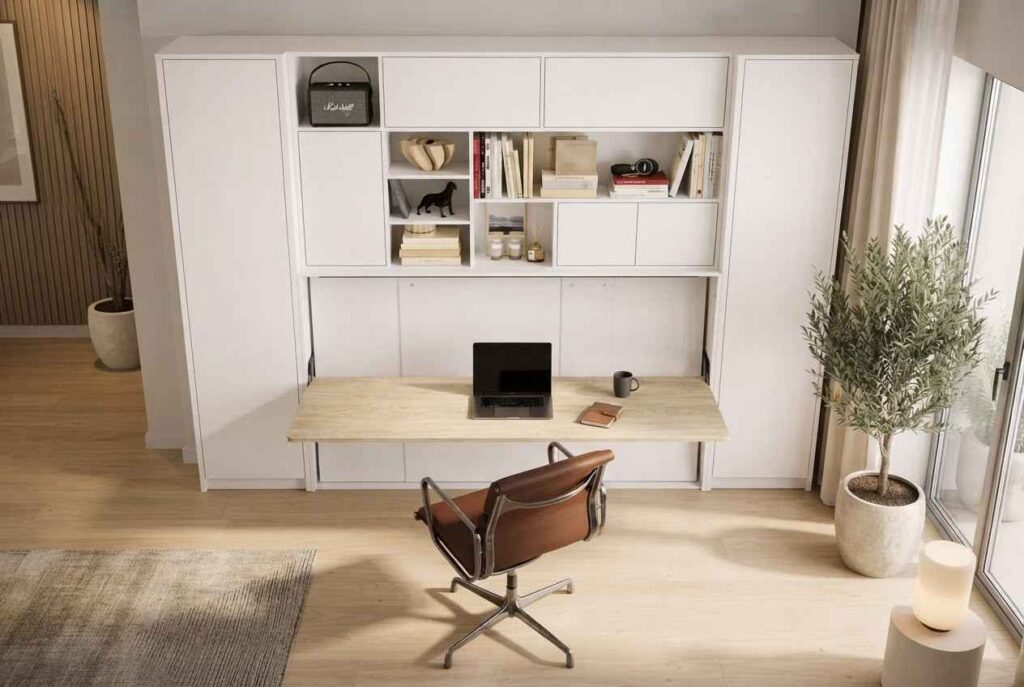 Lit escamotable avec bureau