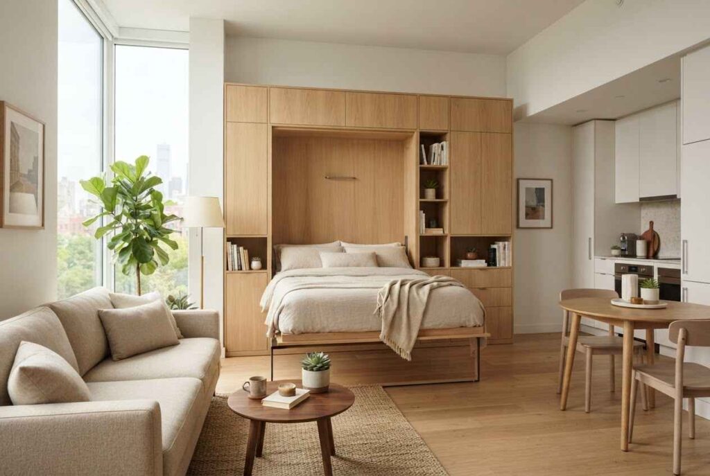 lit escamotable pour un studio ou un petit appartement